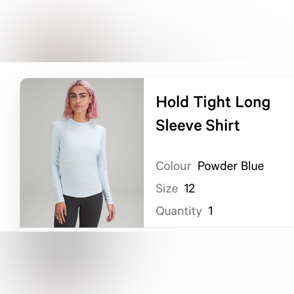 Lululemon Hold Tight Long Sleeve 12